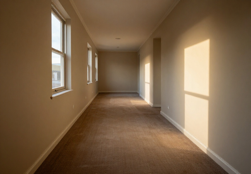 Restored living room in Clarendon with dry carpet and fresh paint